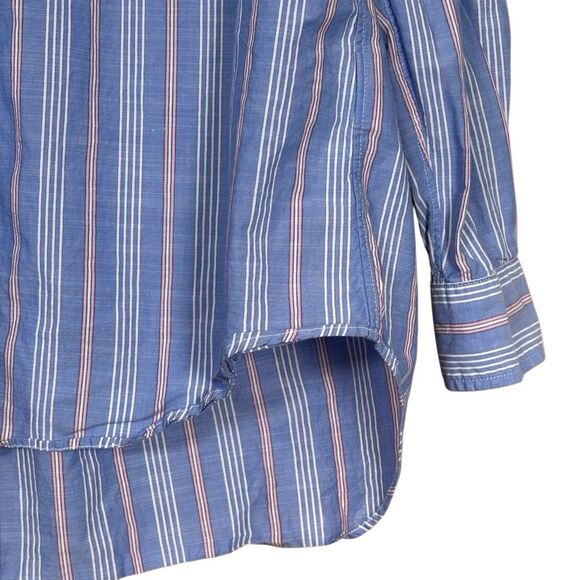 Grayson The Hero Stripe bottom down Shirt Blue Size Small - Picture 9 of 10